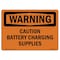 Signmission Safety Sign, OSHA WARNING, 7" Height, Caution Battery Charging Supplies, Landscape OS-WS-D-710-L-12516 - alternate 1